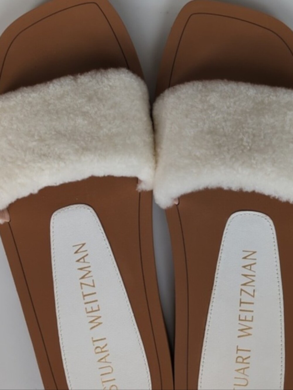 Stuart Weitzman CAMMY Slide Sandal - Curly Shearling - Picture 4 of 4